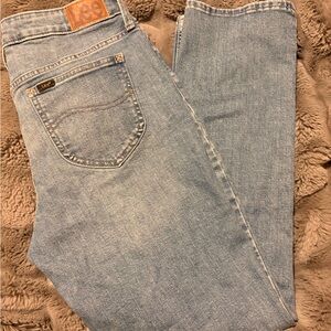 Lee Sky Blue Straight Leg Denim Pants